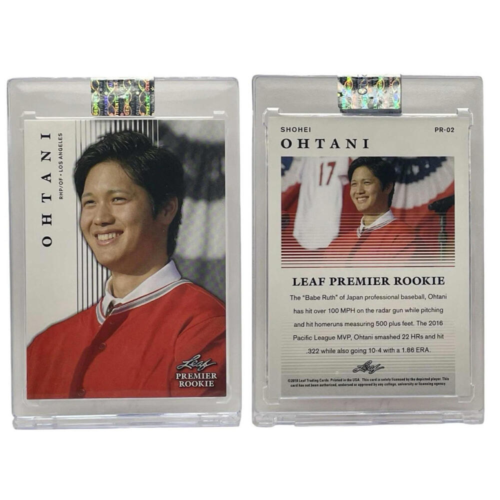 2018 Leaf Premier Rookie #PR-02  Shohei Ohtani Rookie Card (RC)